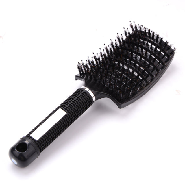 Girls Hair Scalp Massage Comb Hairbrush Bristle Nylon Women Wet Curly Detangle Hair Brush for Salon Hairdressing Styling Tools