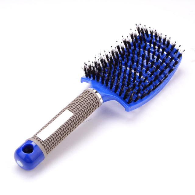 Girls Hair Scalp Massage Comb Hairbrush Bristle Nylon Women Wet Curly Detangle Hair Brush for Salon Hairdressing Styling Tools