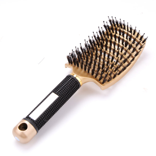 Girls Hair Scalp Massage Comb Hairbrush Bristle Nylon Women Wet Curly Detangle Hair Brush for Salon Hairdressing Styling Tools