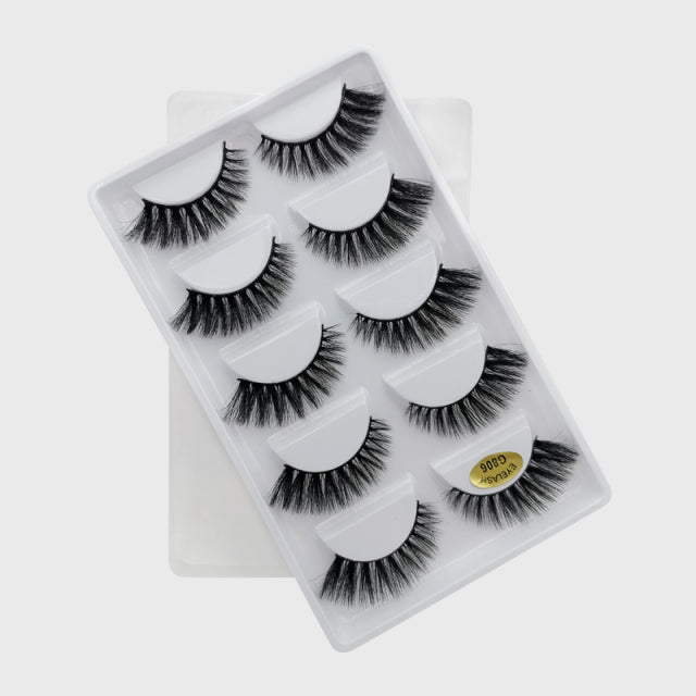 10/5 Pairs 3D Faux Mink Eyelashes Natural Thick Long False Eyelashes Dramatic Fake Lashes Makeup Extension Faux Cils maquiagem