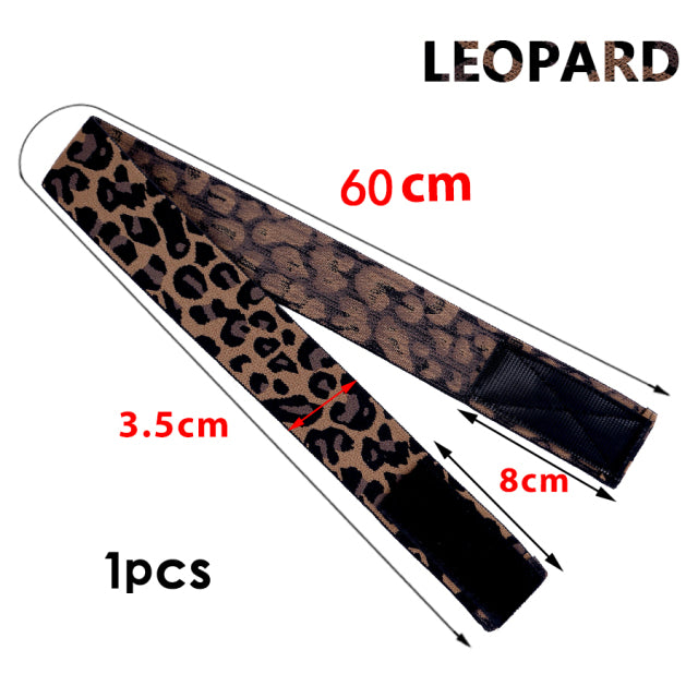 2021 New Elastic Headband With Magictape 60cm 65cm Adjustable Wig Band For Fixed Lace Wig Width 2.5CM 3CM 3.5CM Edge Grip Band